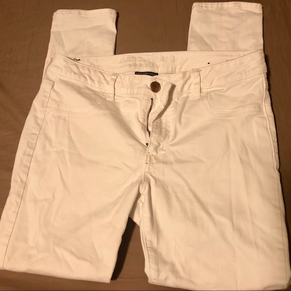 American Eagle white jeggings size 14 regular EUC